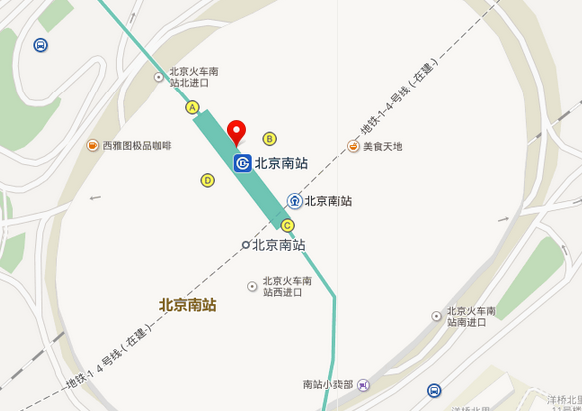 北京火车站分布图高清图片